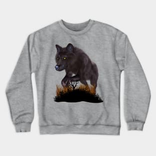 Awesome wolf Crewneck Sweatshirt